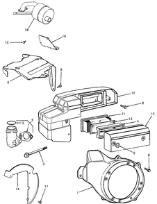Covers, Air Cleaner And Muffler Diagram and Parts List for 085 169110100-GMT Cub Cadet Generator